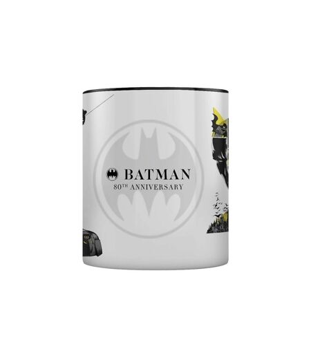 Batman - Mug 80TH ANNIVERSARY (Noir / Blanc) (Taille unique) - UTPM3080