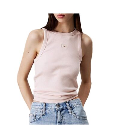 Débardeur rose femme calvin klein jeans tank - l
