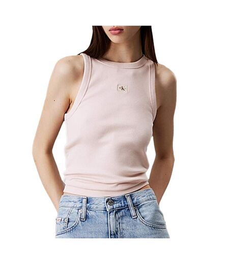 Débardeur rose femme calvin klein jeans tank - l
