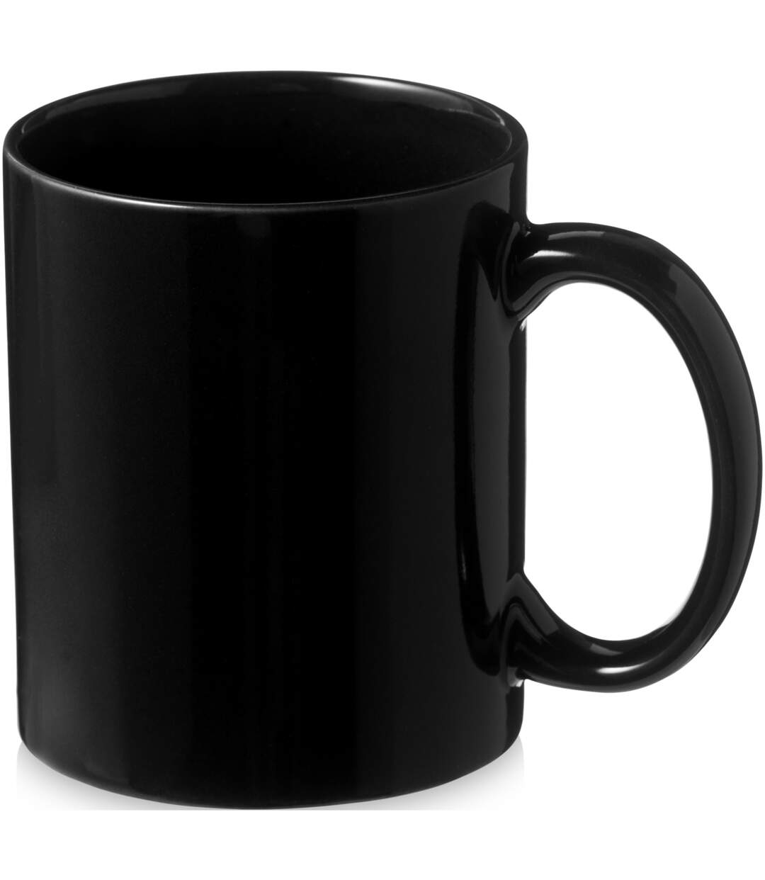 Santos ceramic mug 9.7 x 8.2 cm solid black Bullet-1