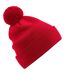 Bonnet En Coton Biologique Snowstar Rouge Beechfield-1