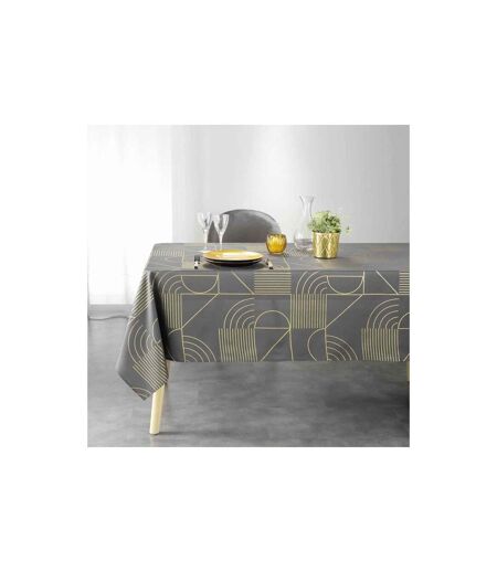 Nappe Imprimée Déco Lineor 150x300cm Anthracite