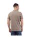 Mens Checked Collar Cotton Polo Shirt Stone Weekend Offender-3