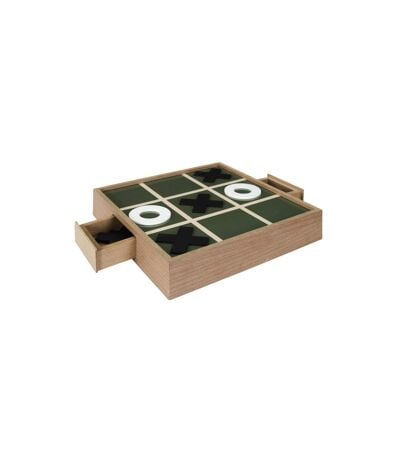 Jeu Morpion Tic Tac Toe 30cm Naturel