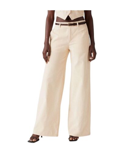 Womens/ladies Big Yikes Wide Leg Chinos White Levis