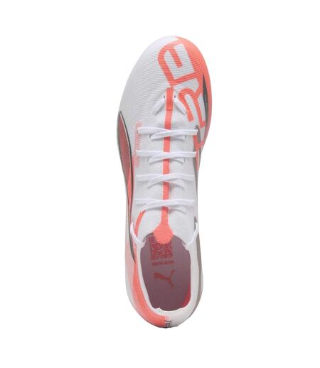 Mens Ultra 5 Match Firm Ground Football Boots  White Puma