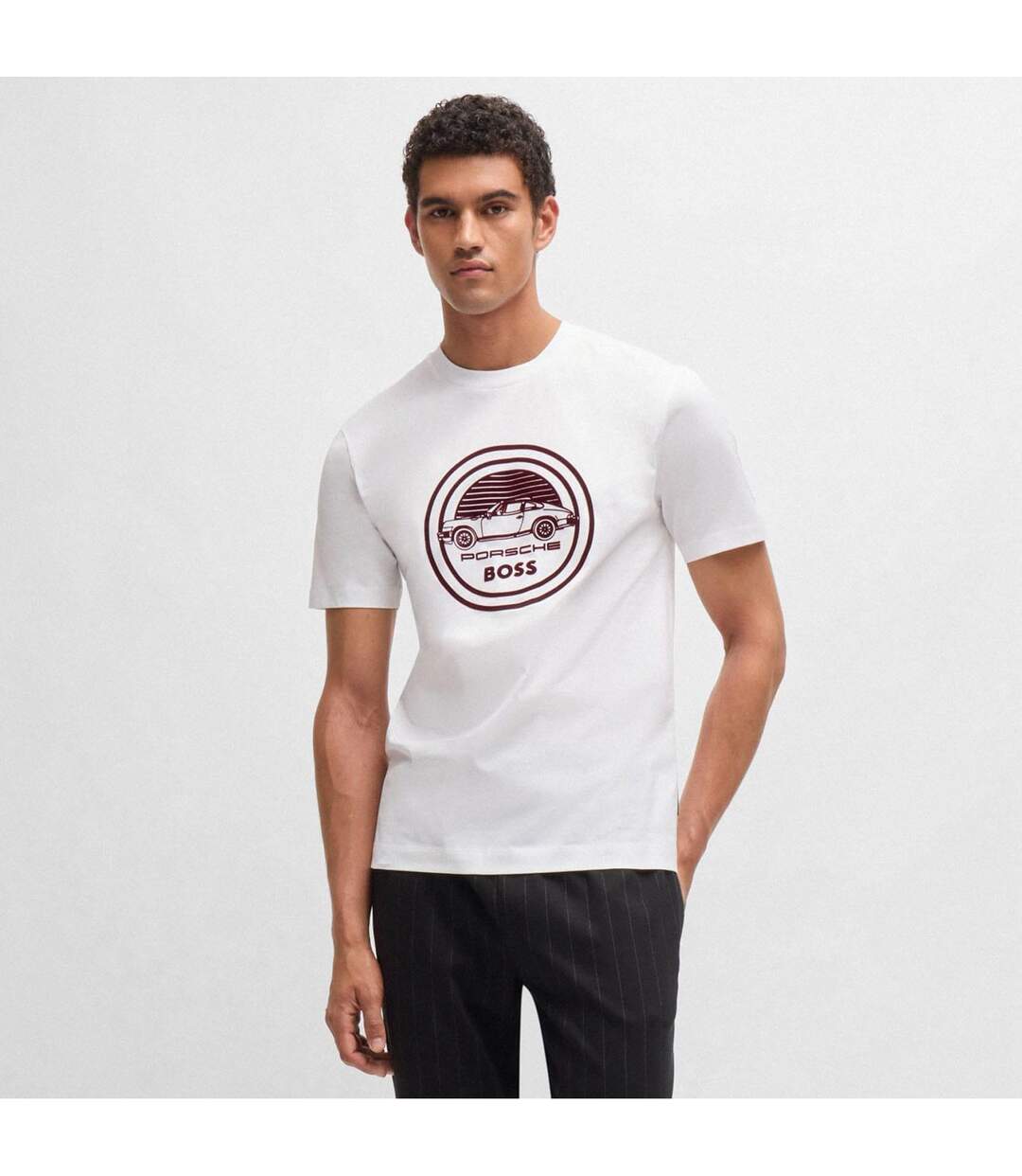 T-shirt Porsche Boss Homme Blanc Hugo Boss-1