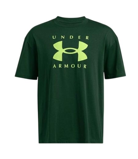 T-shirt Motif/style Logo Homme Vert Under Armour