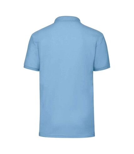 Mens 65/35 polo shirt sky blue Fruit of the Loom