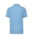 Mens 65/35 polo shirt sky blue Fruit of the Loom