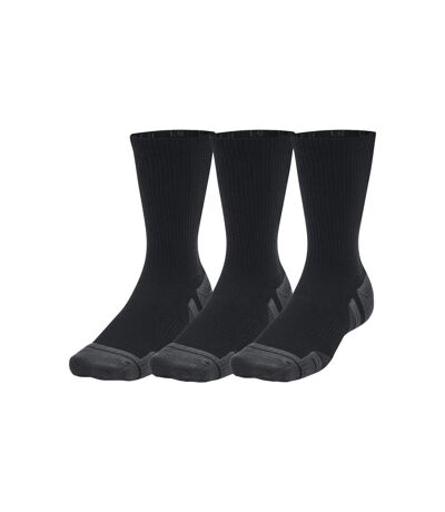 Under Armour Unisex Adult Performance Tech Crew Socks (Pack of 3) (Black) - UTRW9522