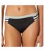 Bas de Bikini Noir/Vert Femme Roxy Fitness - M