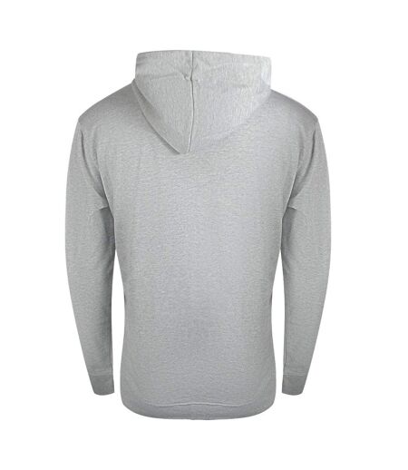 Mens Bold Tiger Logo Full Zip Hoodie Grey Cavalli Class