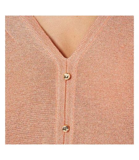 Pull Pailleté Corail Femme Kaporal Janee - L