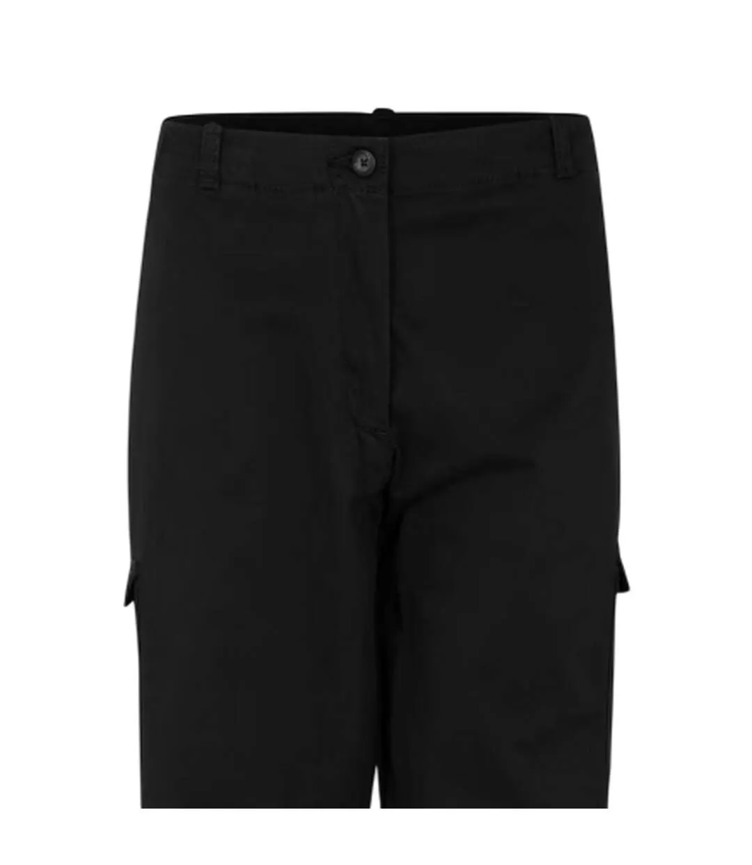 Womens/ladies Plain Cargo Trousers Black Timberland-3