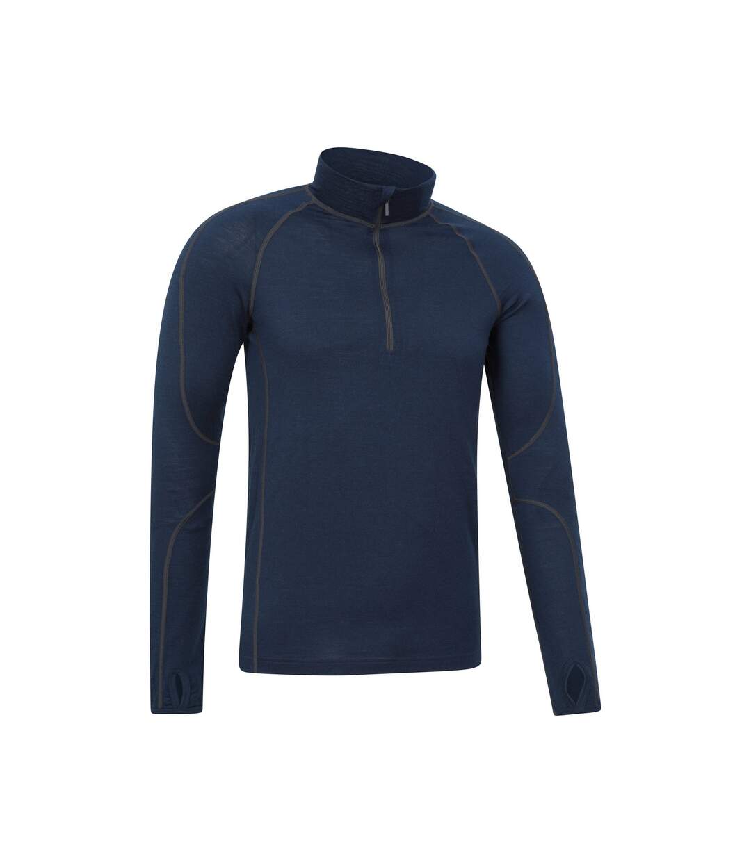 Mens Asgard Iii Merino Wool Thermal Top Dark Blue Mountain Warehouse-4