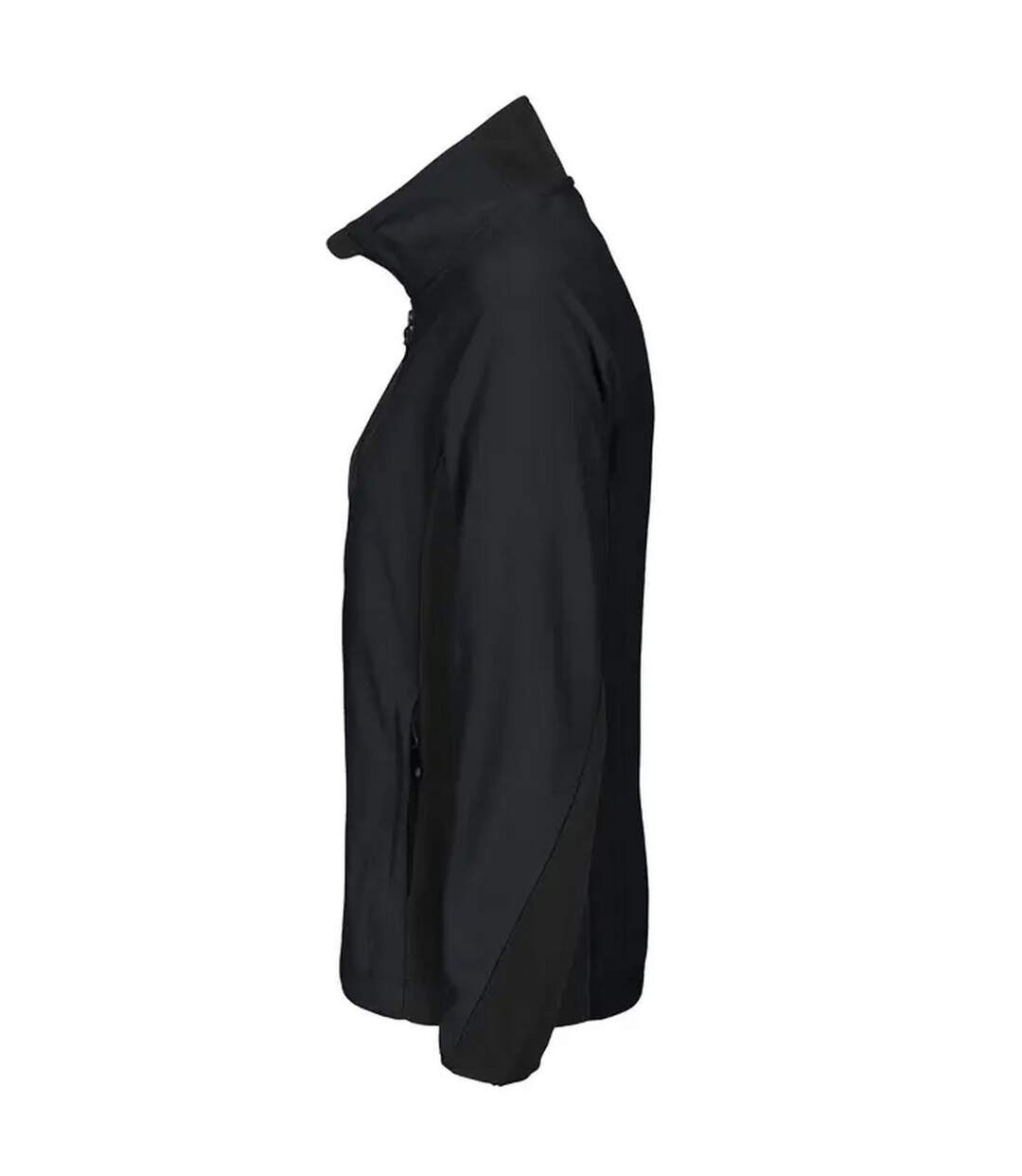 Womens/ladies Prio 2326 Microfleece Raglan Fleece Jacket Black Projob-3
