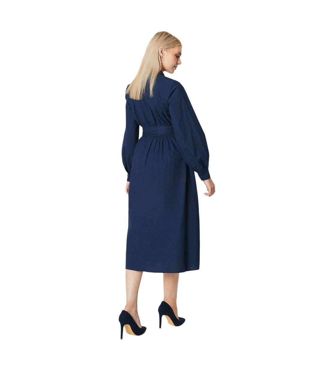 Robe chemisier mi-longue femme bleu marine Principles