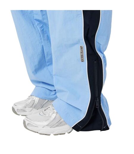 Womens/ladies Relaxed Fit Joggers Floral Blue Guess