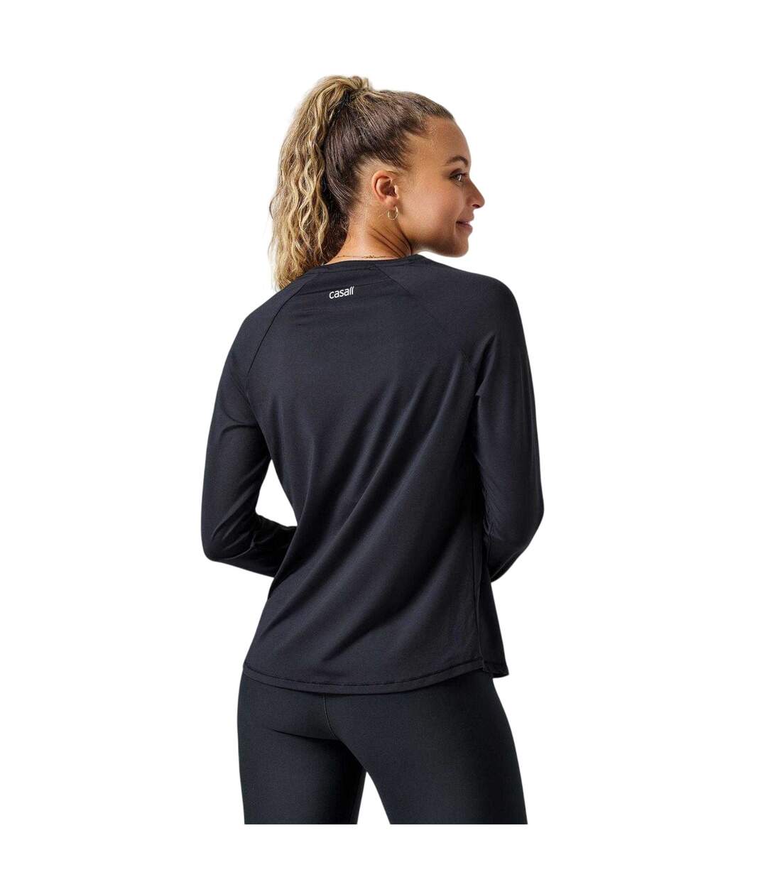 Haut Technique Manches Longues Sport Femme Noir Casall-3