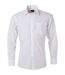 chemise popeline manches longues - JN678 - homme - blanc