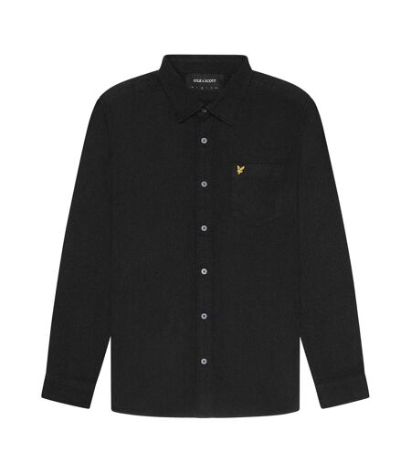 Chemise En Sergé Peigné Pour Hommes Noir Lyle & Scott