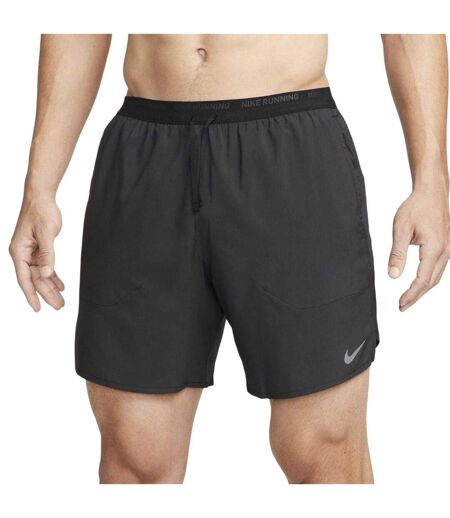 Short De Course Stride Homme Noir Argenté Nike