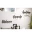 Patère Murale Welcome 60cm Noir & Gris-4