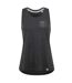 Womens/ladies Circle Logo Relaxed Fit Tank Top Black Heather Marl Pearl Izumi-2