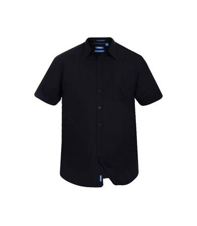 Duke Mens Aeron Kingsize Short Sleeve Classic Regular Shirt (Black) - UTDC196