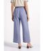 Pantalon large chiné élastiqué avec lin-2
