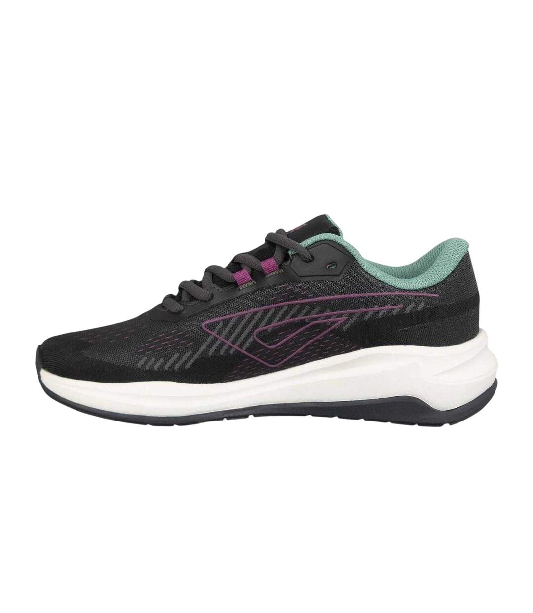 Womens/ladies Tempo Trainers Black Teal Karrimor-2