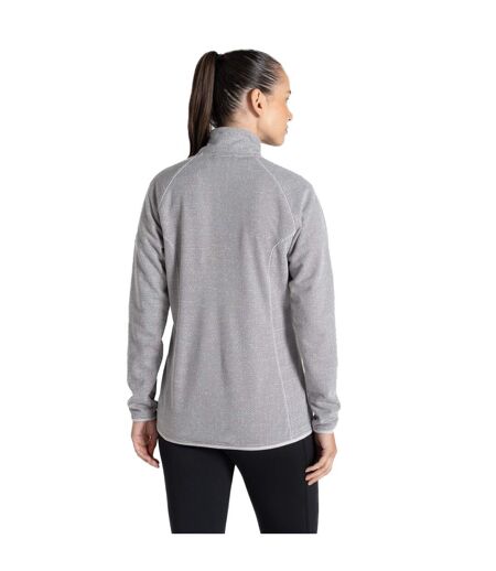 Womens/ladies tarvos full zip fleece jacket lunar grey marl Craghoppers