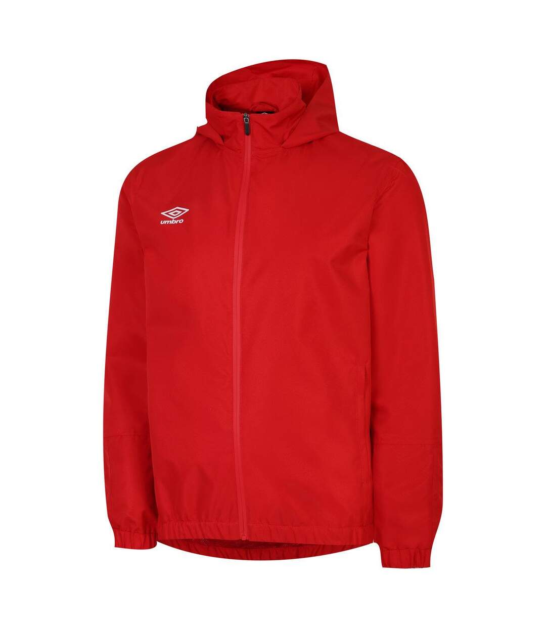 Mens Total Training Waterproof Jacket Vermillion Black Umbro-1