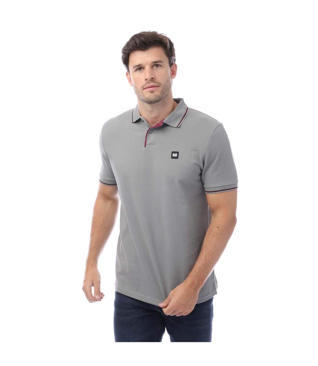 Polo spello homme gris Weekend Offender-1
