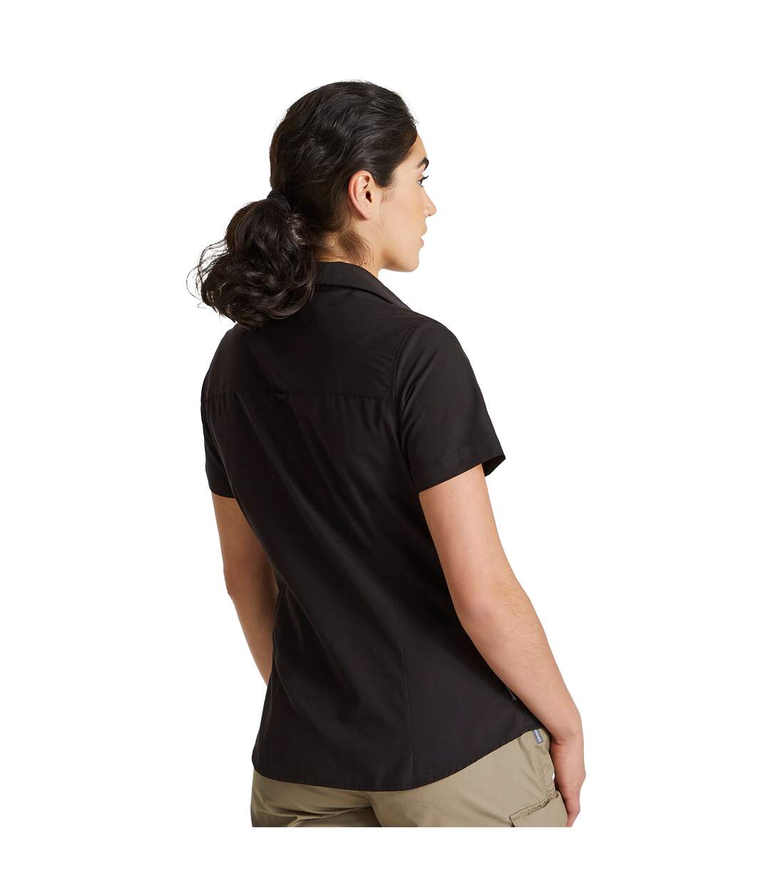 Chemisier Manches Courtes Kiwi Femme Noir Craghoppers-2