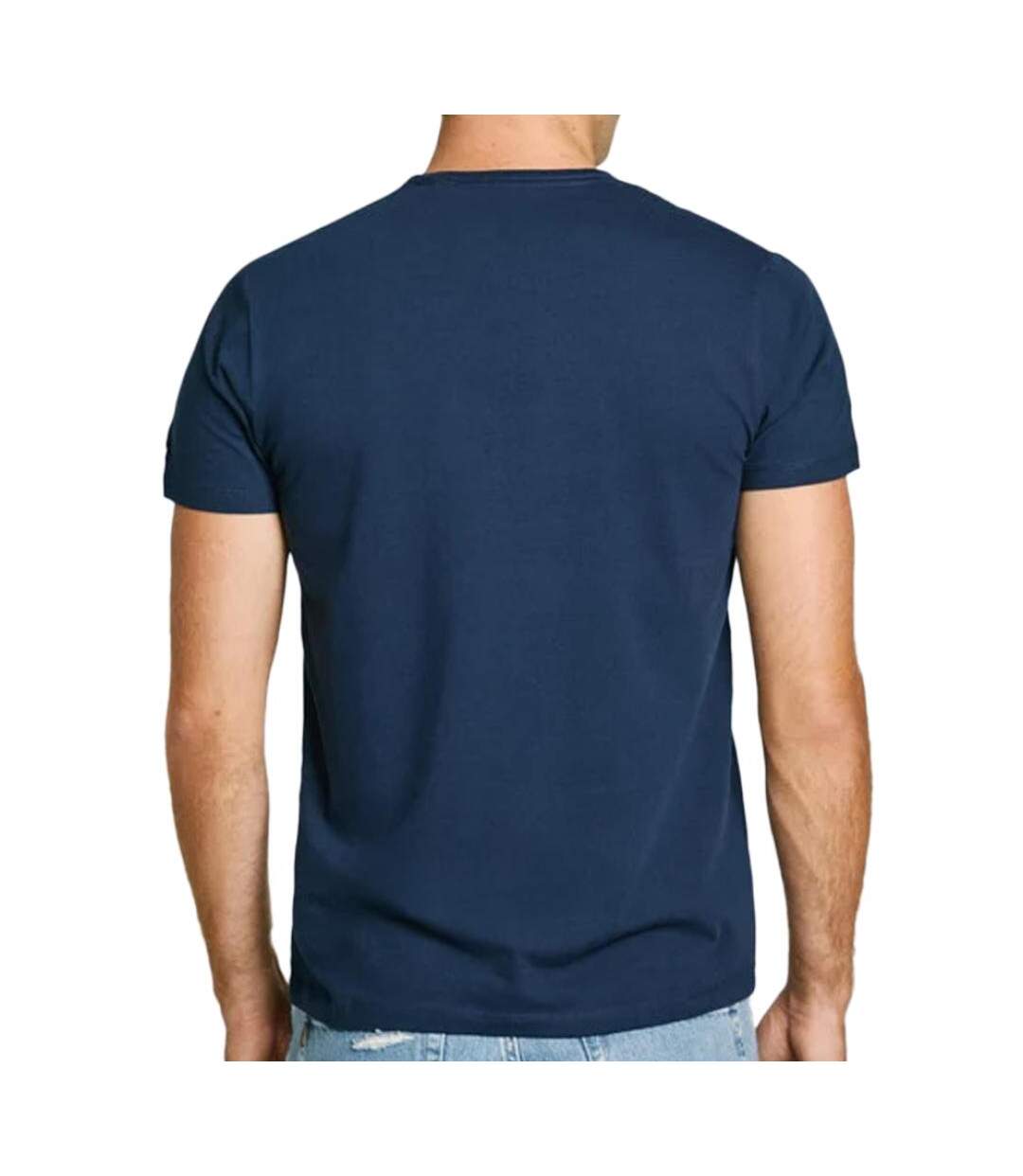 T-shirt marine homme pepe jeans original basic 508212 - l-2