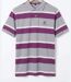 Polo homme WINCHESTER ROBIN1G en coton piqué gris : le charme intemporel des rayures-2