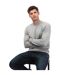 Mens Stern Crew Neck Sweatshirt Grey Farah-4