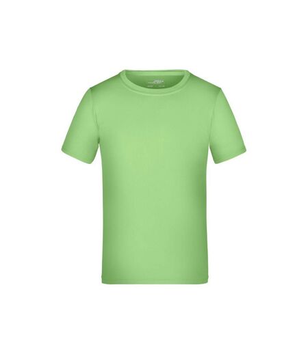 T-shirt active enfant vert citron James and Nicholson