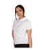 Womens/ladies classic micro pique golf polo shirt white Island Green-4