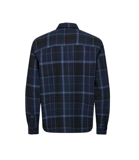Veste marine/bleu homme only & sons kodyl