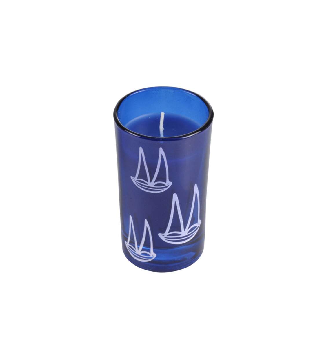 Bougie Parfumée Blue Wave 10cm Bleu Foncé-1