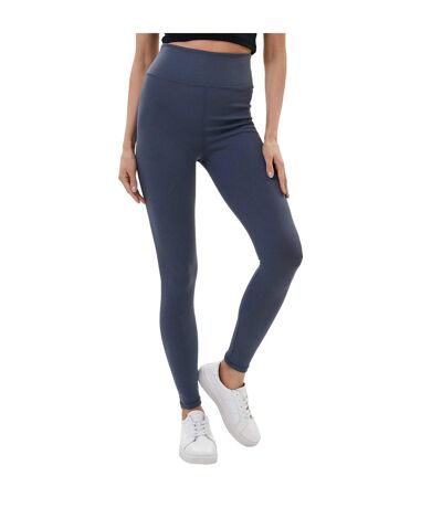 Womens/ladies zelal ribbed leggings anthracite Lookus