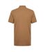 Mens Pallas Embroidered Logo Cotton Polo Shirt Dark Beige Boss-2