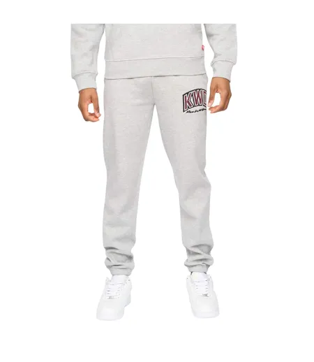 Mens Kingdome Jogging Bottoms Grey Marl Kings Will Dream