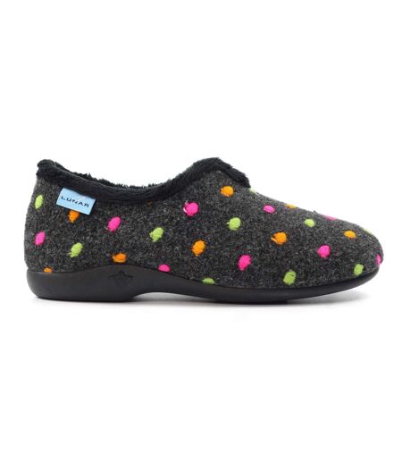 Chaussons Studio Femme Noir Lunar