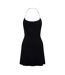 Womens/ladies Chain Halter Neck Mini Dress Black Diesel-2