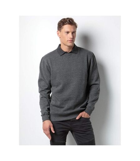 Klassic Sweat-shirt Homme Gris Foncé Marne Kustom Kit