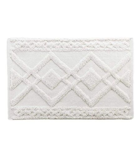 Tapis de Bain Jacquard Gladis 50x80cm Blanc